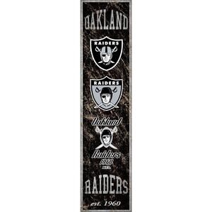 NFL Retro Raiderss Sign Heritage Throwback 70's Rustic Oakland Wall Bar